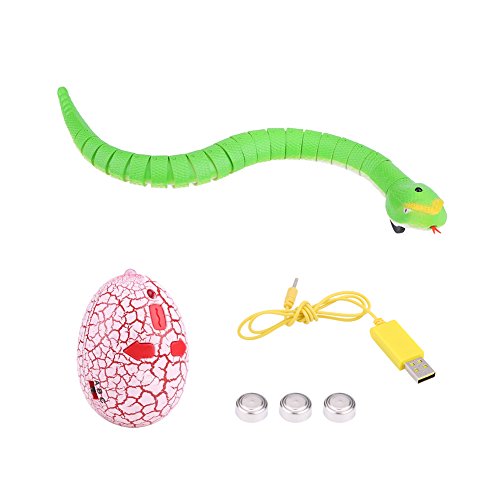 RC Klapperschlange Spielzeug, inkl. Infrarot Fernbedienung, Ladegerät, Akku, Gefälschte Schlange Kinder Tier Trick RC Spielzeug Weihnachten Halloween RC Klapperschlange Spielzeug, inkl. Infrarot Fernbedienung, Ladegerät, Akku, Gefälschte Schlange Kinder Tier Trick RC Spielzeug Weihnachten Halloween von Dilwe