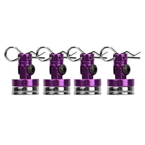 RC Magnetic Stealth, 4 STÜCKE Invisible Shell Column für SCX10 4WD HSP 1/10 RC Car mit Slotting(Lila) von Dilwe