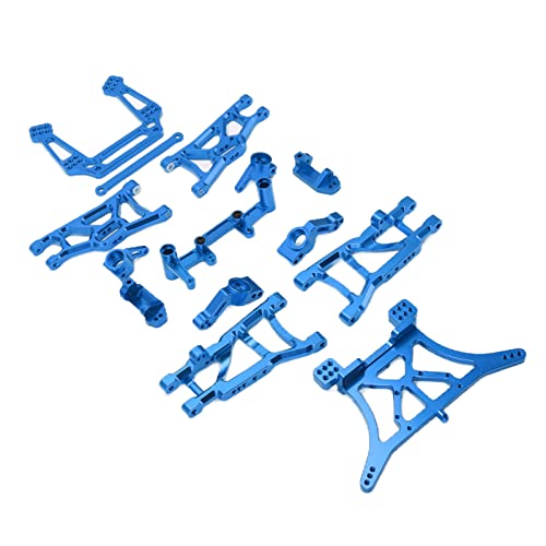 RC Querlenker Vorne Hinten, 1/10 RC Aluminiumlegierung Teile Kit Kompatibel für Slash 2WD 1/10 RC Car(Blau) von Dilwe