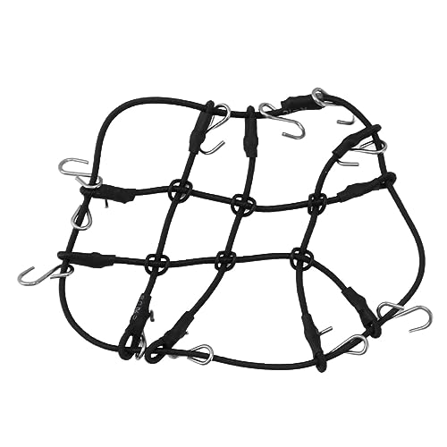 RC Simulation Dekoration Set, RC Simulation Dekoration Zubehör Dach Gepäcknetz Gepäcktasche für Traxxas 1/18 TRX4M (Schwarz) von Dilwe
