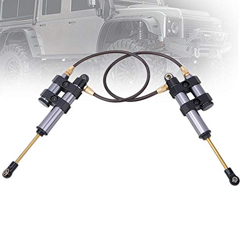 RC Stoßdämpfer, 2 Stück Metall RC Dämpfer mit Feder Kompatibel mit SCX10 D90 1/10 RC Car(100mm / 3.9in-Titan) von Dilwe