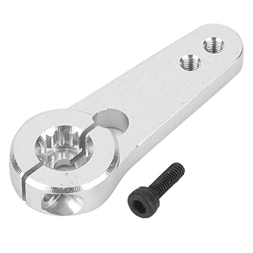 Servohorn, Metall RC Lenkung Servo Halbarm Horn 15T für HSP 1:5 Maßstab LKW Upgrade Teil Schwarz Silber (Silber) von Dilwe