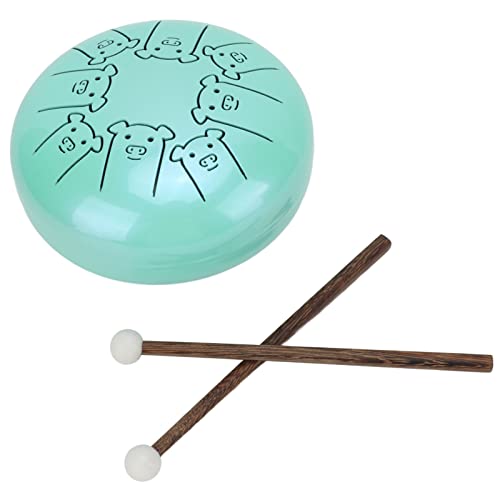 Tongue Drum,5.5in 8 Notes Alloy Tongue Drum Animal Pattern Steel Drum Percussion Instrument mit Drum Bag, Drum Drum percussion instrument play a musical instrument von Dilwe