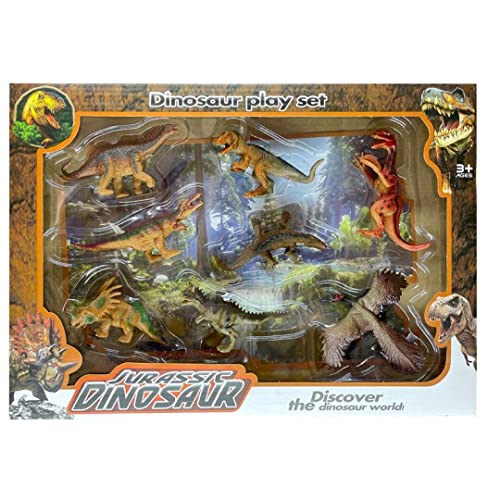 Dimasa - Set 8 Jurassic Dinosaurier und prähistorische Kreaturen, Mehrfarbig (DIM55612) von Dimasa