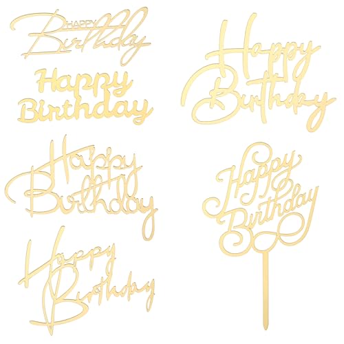 Dimeho 6 Stück Gold Cake Topper Geburtstag Happy Birthday Tortendeko Glitzer Acryl Kuchen Deko Machen Sie den Kuchen anders Cupcake Topper für Party Kuchen Desserts Jubiläum Lieferungen Dimeho 6 Stück Gold Cake Topper Geburtstag Happy Birthday Tortendeko Glitzer Acryl Kuchen Deko Machen Sie den Kuchen anders Cupcake Topper für Party Kuchen Desserts Jubiläum Lieferungen von Dimeho
