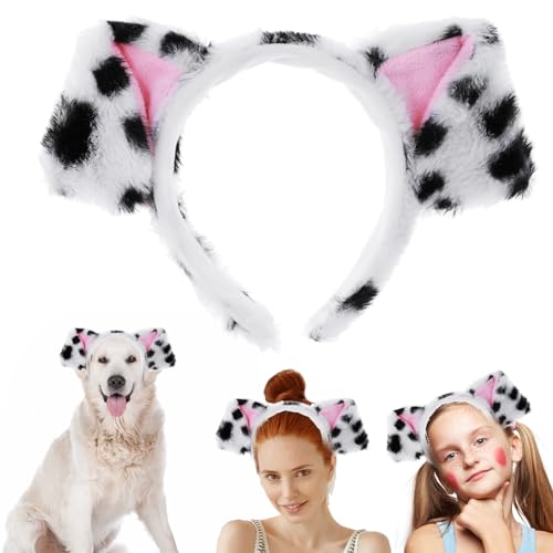 Dimeho Hundeohren Stirnband, Plüsch Hund Ohren Haarreife Cartoon Tier Haarband Welpen Ohren Haar Reifen Tierkopfbedeckung für Party Dekorationen Weihnachten Halloween Verkleiden Kostüm Frauen Dimeho Hundeohren Stirnband, Plüsch Hund Ohren Haarreife Cartoon Tier Haarband Welpen Ohren Haar Reifen Tierkopfbedeckung für Party Dekorationen Weihnachten Halloween Verkleiden Kostüm Frauen von Dimeho