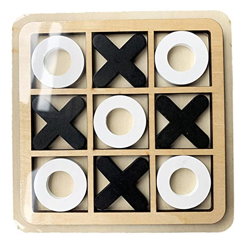 Tic-Tac-Toe-Spiel Hölzerne Klassische 2 In 1 Brettspiele Tischdekor Tabletop Holzbrettspiel -Tischbrett Aus Holz, Wettbewerbsfähige Für Couchtischdekoration Partyspiele Tic-Tac-Toe-Spiel Hölzerne Klassische 2 In 1 Brettspiele Tischdekor Tabletop Holzbrettspiel -Tischbrett Aus Holz, Wettbewerbsfähige Für Couchtischdekoration Partyspiele von Dimweca