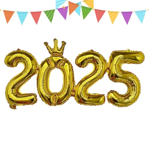 2025 Folien-Zahlenballons – Zahlenballon-Dekorationen, Neujahrsballons | Neujahrsdekoration, Luftballons, Dekorationen, 2025 Neujahrszahlen-Ballon für Hochzeit, Geburtstagsfeiern, Feiertage, Feiern von Dinchaakuarry