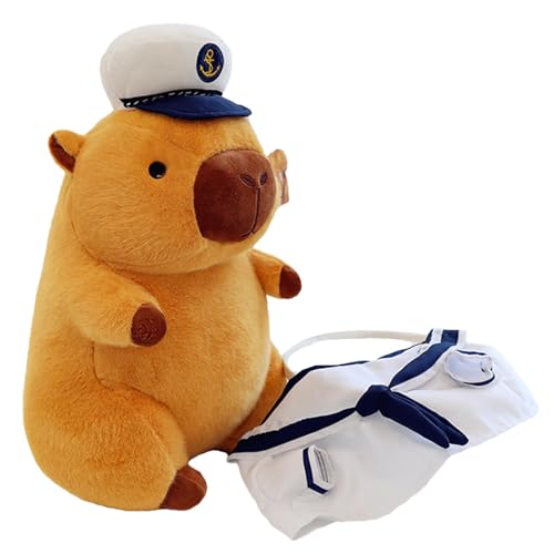 Dinchaakuarry Capybara Plüschtier – kaawai Capybara Plüsch, Plüschtier Capybara FARCHE, Capybara Chambord Decor | Stofftiere, bequem und bequem, Capybara-Dekoration für Freunde, Schlafzimmer, von Dinchaakuarry