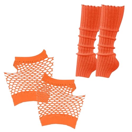 Dinchaakuarry JEGHERS FRAUEN, WARME LEGGERS, Faschingskostüm-Zubehör | Die Beinbeine und Fishnet-Handschuhe ohne kurze Finger aus Nylon, Kostüm-Zubehör von Dinchaakuarry