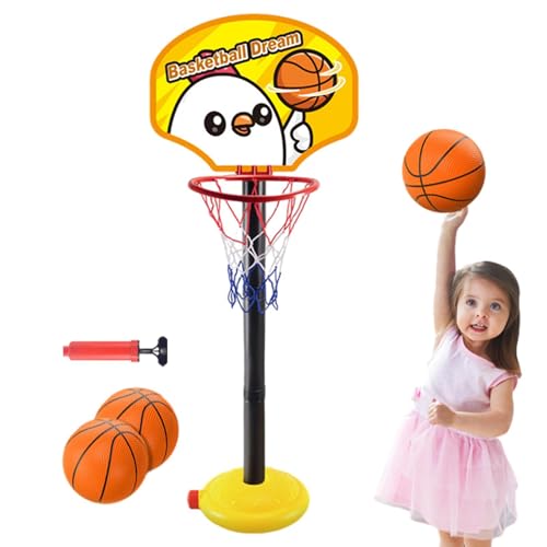 Dinchaakuarry Kids Basketball Hoop und Stand - Height Passable Basketballspielzeug für Innen- und Außenspiele | Bildungsbasketball -Set für Keller, Garage, Kindergarten, Spielzimmer und Erholungsraum Dinchaakuarry Kids Basketball Hoop und Stand - Height Passable Basketballspielzeug für Innen- und Außenspiele | Bildungsbasketball -Set für Keller, Garage, Kindergarten, Spielzimmer und Erholungsraum von Dinchaakuarry