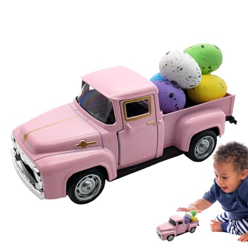 Dinchaakuarry -LKW -Modell - Fahrzeugspielzeugmodell, Vintage Farm Truck, Bauernhaus -LKW - | Osterwagenfahrzeugspielzeugmodell mit Eiern, Küchenbauerndekor für Heimküchenmantelregal, 5x2x2 Zoll Dinchaakuarry -LKW -Modell - Fahrzeugspielzeugmodell, Vintage Farm Truck, Bauernhaus -LKW - | Osterwagenfahrzeugspielzeugmodell mit Eiern, Küchenbauerndekor für Heimküchenmantelregal, 5x2x2 Zoll von Dinchaakuarry