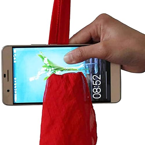 Dinchaakuarry Magic Trick Silk Accesstes Fun Pass-Through Scarf für Illusionen, Gags und Streiche | Magisches Anfängerspielzeug für Kinder, Bühnenauftritte, Partyunterhaltung und Überraschung von Dinchaakuarry