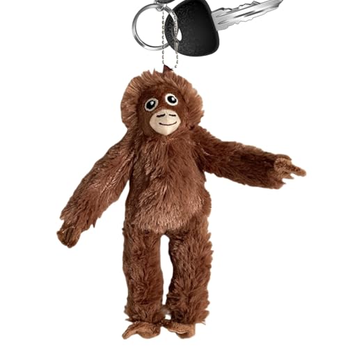 Dinchaakuarry Plush Monkey – Hangable Animal Ornament, Plush Orangutan Puppe, weiche Plüschtiere, bewegliches Tier-Ornament, lustige Plüsch- -Dekoration für Tasche, Rucksack, Auto, 19 cm Dinchaakuarry Plush Monkey – Hangable Animal Ornament, Plush Orangutan Puppe, weiche Plüschtiere, bewegliches Tier-Ornament, lustige Plüsch- -Dekoration für Tasche, Rucksack, Auto, 19 cm von Dinchaakuarry