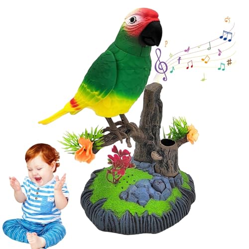 Elektronischer Gesprächsvogel: Realistisches Vogelspielzeug, elektronisches Papageienspielzeug, Vogel, Gesprächssensor, elektrisches Sprachvogel, elektronische Dekoration für Vögel, sprechender Elektronischer Gesprächsvogel: Realistisches Vogelspielzeug, elektronisches Papageienspielzeug, Vogel, Gesprächssensor, elektrisches Sprachvogel, elektronische Dekoration für Vögel, sprechender von Dinchaakuarry
