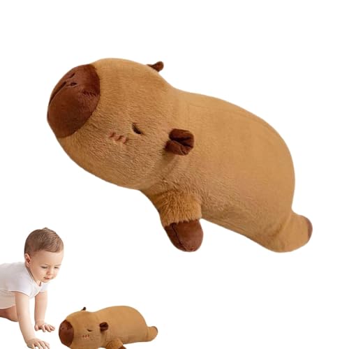 Langes Capybara -Kissen - Bett Ruhkissen, Stütze Rückenlehne, memry Foam Kissen | Nettes Cartoon Weiches Capybara -Streifenkissen mit Armen, Legen des Capybara -umarmenden Körperkissens, zum Kuscheln von Dinchaakuarry