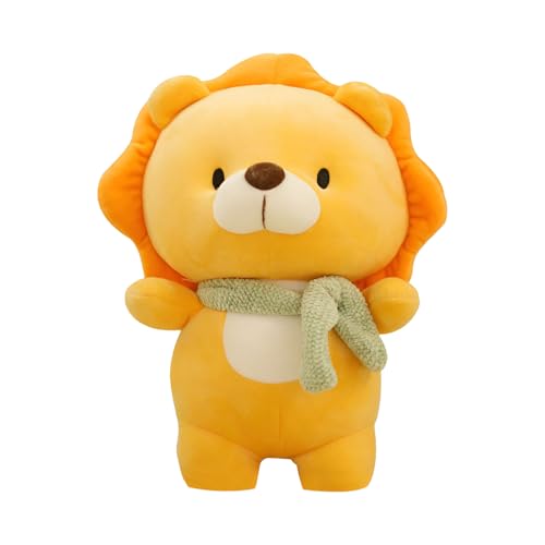 Lion Character Plush Toy, Soothing Lion doll, Perfect for Birthday, Plush Toys for Children's Room Interior Stuffed Toys, small Dolls That can be Placed on The Sofa, Presents for Children who lo von Dinchaakuarry