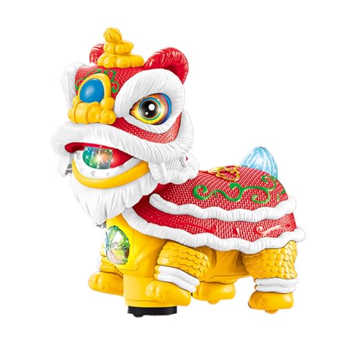 Löwentanz-Spielzeug-Ornament – Lucky Lion Decoration Armaturenbrettdekoration mit Licht & Music | chinesisches Neujahrsauto-Zubehör für den Schreibtisch im Büro Löwentanz-Spielzeug-Ornament – Lucky Lion Decoration Armaturenbrettdekoration mit Licht & Music | chinesisches Neujahrsauto-Zubehör für den Schreibtisch im Büro von Dinchaakuarry