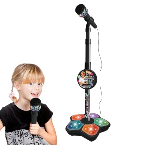 Mikrofon Stand's Mikrofon Toy Gesang Mikrofon Karooke Mikrofon für Mädchen Fit für Mikrofon MP3 Mikrofon Fun Music Fun Mikrofon Stand Mikrofon Toy Stage Mikrofon Set Girls von Dinchaakuarry