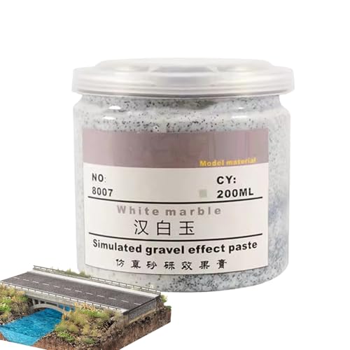 Miniatur-Basismaterial - 200 ml Bodenstruktur Paste mit realistischem Sandeffekt für Modell Geländedekoration und Diorama- | für Wargame -Figuren, Hobbyprojekte, Schulkunst von Dinchaakuarry