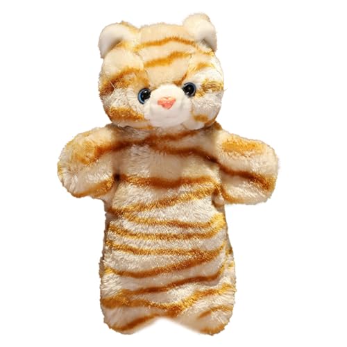 Plüschkatze Handpuppen - Tierisches Storytelling Puppenspielzeug Für Kinder, Weiche Bildungsspiele, Das Spielzeug Spielt | Fantasievolle Rollenspiele Handpuppen Für Kinder, Vorschule, Zuhause, Lehrer von Dinchaakuarry
