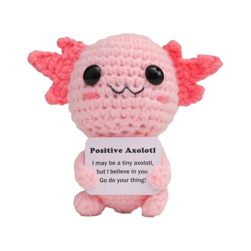Positive Axolotl-inspirierende Axolotl Plüsch, Emotionaler Unterstützung Plüsch | Inspirierende Axolotl-Häkel-Puppen-Ornamente, Handgeprägter Emotionaler Unterstützung Axolotl Ornament Für Geburtstags Positive Axolotl-inspirierende Axolotl Plüsch, Emotionaler Unterstützung Plüsch | Inspirierende Axolotl-Häkel-Puppen-Ornamente, Handgeprägter Emotionaler Unterstützung Axolotl Ornament Für Geburtstags von Dinchaakuarry