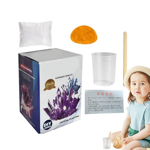 STEM Crystal Science Kit - Wachsen Sie Ihr Eigenes Kristalle Bildungsprojekt | Fun Lernspielzeug Für Kinder 8 Und Up, Wissenschaftliches Experiment Geschenk Für Mädchen Zu Hause Oder Klasse von Dinchaakuarry