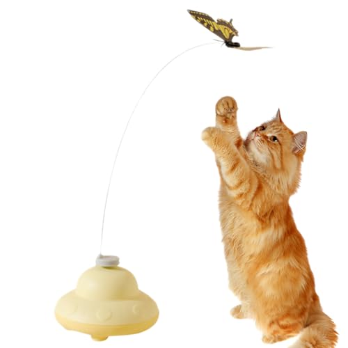 Schmetterlingskatze - Elektrisches interaktives Haustierspielzeug für körperliche Bewegung, geistige Stimulation, Training | Lustiges Indoor-Outdoor-Zubehör Für Katzen, Kätzchen, Viagg Schmetterlingskatze - Elektrisches interaktives Haustierspielzeug für körperliche Bewegung, geistige Stimulation, Training | Lustiges Indoor-Outdoor-Zubehör Für Katzen, Kätzchen, Viagg von Dinchaakuarry