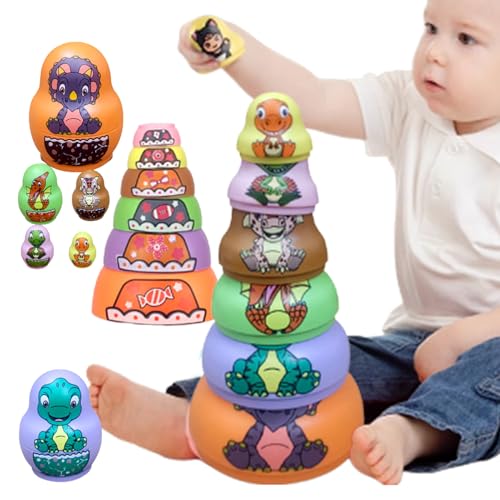 Tier russische Nistpuppen - Russische Nistpuppenspielzeug | Stapelnistpuppen, schockdes russische Puppen-Set-hitzebeständige, stapelbare Dinosaurier Russische Puppen für kreatives Geschenk Tier russische Nistpuppen - Russische Nistpuppenspielzeug | Stapelnistpuppen, schockdes russische Puppen-Set-hitzebeständige, stapelbare Dinosaurier Russische Puppen für kreatives Geschenk von Dinchaakuarry