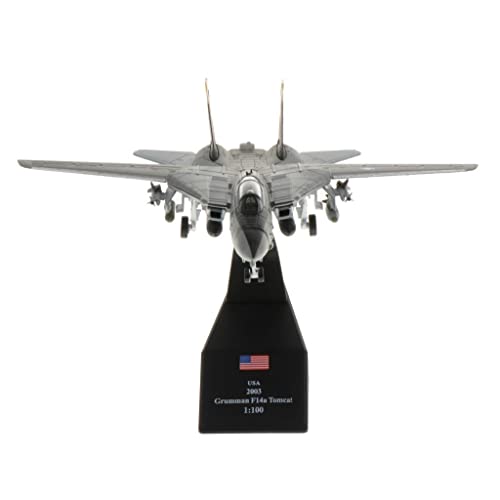 1:100 Legierungs Amerikanisches F-14 Tomcat Kampfjet Modell - Zinkdruckguss Flugzeug Spielzeug für Wohnkultur und Geschenke von DingMall