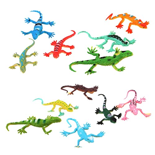 Realistisches Simulations-Eidechsen-Set - Packung mit 12 Plastik-Eidechsen für Kinder, Lernspielzeug, Langlebig und Spaß Realistisches Simulations-Eidechsen-Set - Packung mit 12 Plastik-Eidechsen für Kinder, Lernspielzeug, Langlebig und Spaß von DingMall
