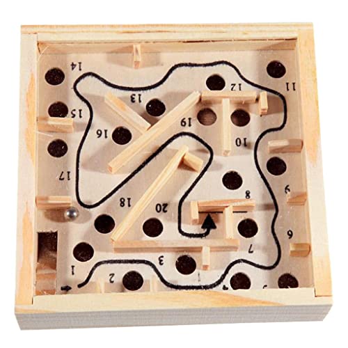 Wooden Labyrinth Puzzle Board | Hand-held Skill Toy with Bead Maze | Small Balance Game Wooden Labyrinth Puzzle Board | Hand-held Skill Toy with Bead Maze | Small Balance Game von DingMall
