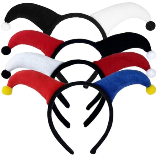Dinntty Stirnband Narr Stirnband Clown Haarband Lustige Clown Kopfbedeckung Für Maskerade Karneval Halloween Party Kostüm Cosplay Dinntty Stirnband Narr Stirnband Clown Haarband Lustige Clown Kopfbedeckung Für Maskerade Karneval Halloween Party Kostüm Cosplay von Dinntty