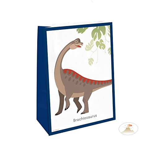 4 Partytüten * FRÖHLICHE Dinos + Sticker * aus Papier für Kindergeburtstag und Motto-Party | mit Stehfalz | Dino Dinosaurier Mottoparty Kinder Geburtstag Mitgebsel Tüten 4 Partytüten * FRÖHLICHE Dinos + Sticker * aus Papier für Kindergeburtstag und Motto-Party | mit Stehfalz | Dino Dinosaurier Mottoparty Kinder Geburtstag Mitgebsel Tüten von amscan