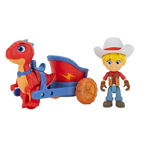 Dino Ranch DNR0010 - Jon und Blitz' Streitwagen, Fahrzeug mit Figur, Spielzeug ab 3 Jahren von Dino Ranch