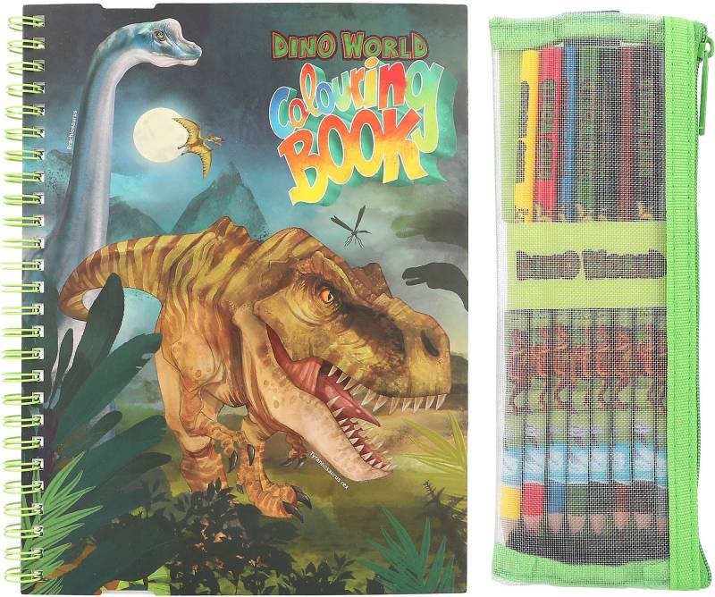 Dino World Malbuch mit Buntstiften von Dino World