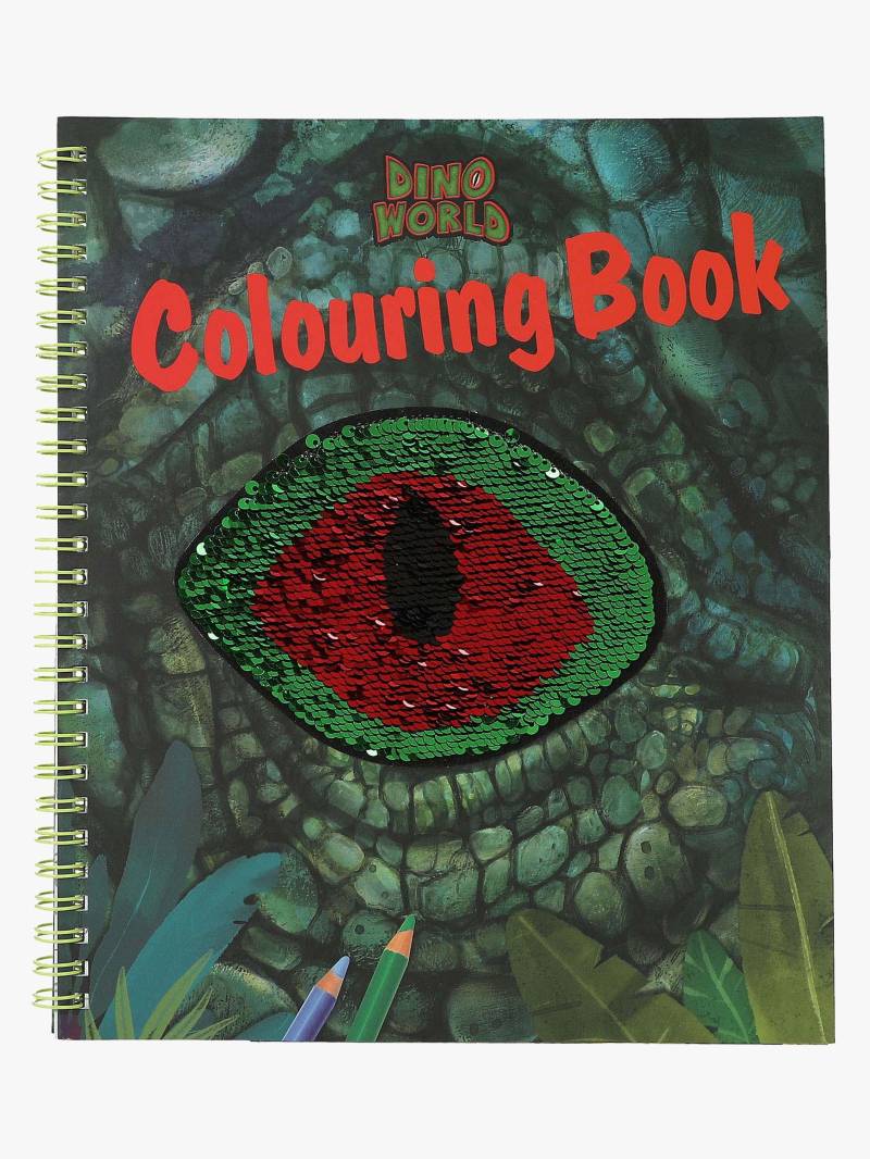 Dino World Malbuch mit Paillettenauge von Dino World