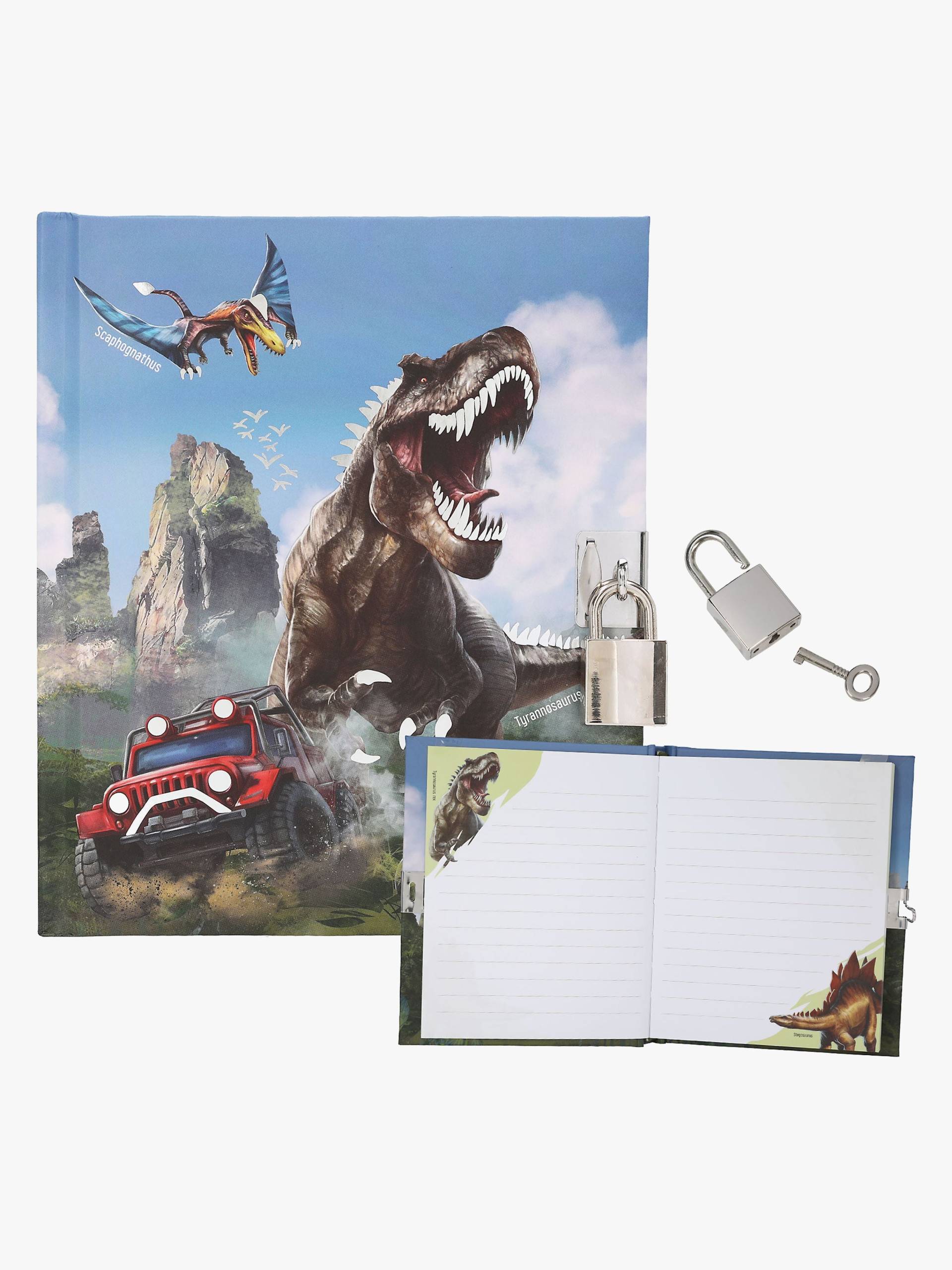 Dino World Tagebuch mit Hängeschloss von Dino World