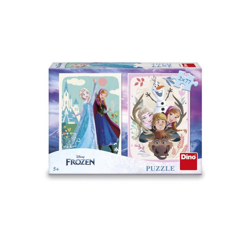 Dino 2 Puzzles - Die Eiskönigin: Anna und Elsa 77 Teile Puzzle Dino-38619 von Dino