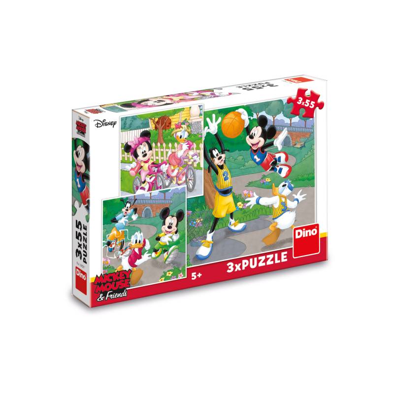 Dino 3 Puzzles - Mickey 55 Teile Puzzle Dino-33527 Dino 3 Puzzles - Mickey 55 Teile Puzzle Dino-33527 von Dino
