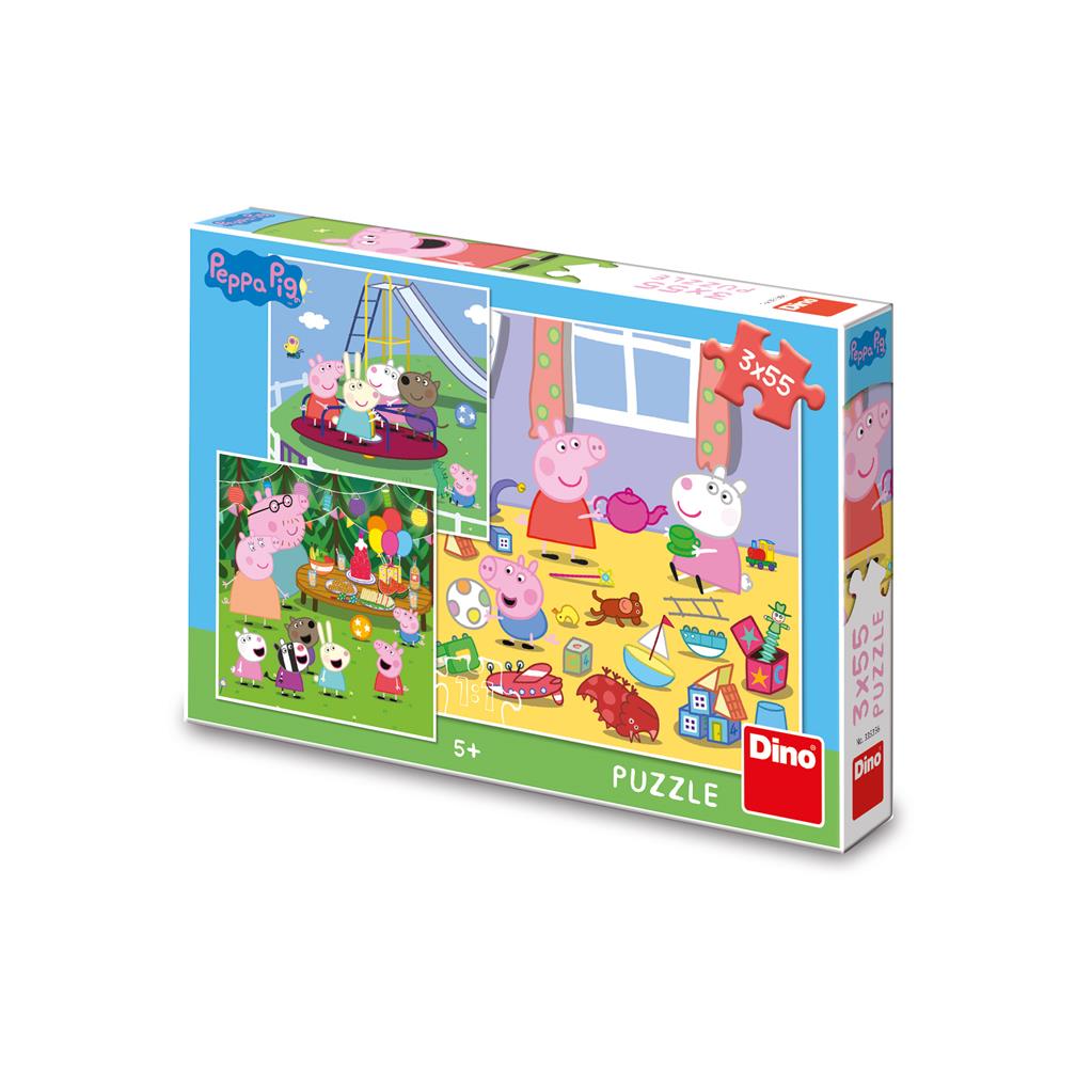 Dino 3 Puzzles - Peppa Pig in den Ferien 55 Teile Puzzle Dino-33535 Dino 3 Puzzles - Peppa Pig in den Ferien 55 Teile Puzzle Dino-33535 von Dino