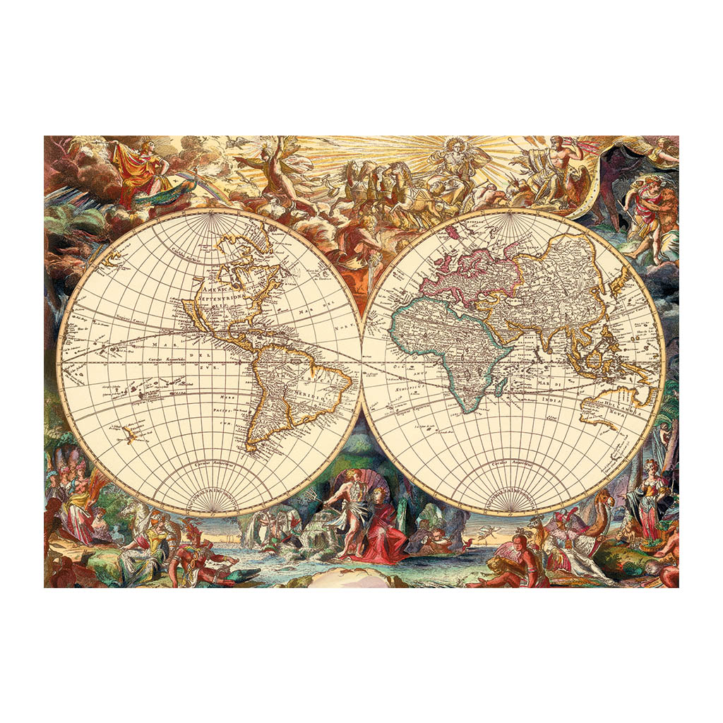 Dino Antike Weltkarte 1000 Teile Puzzle Dino-53249 Dino Antike Weltkarte 1000 Teile Puzzle Dino-53249 von Dino