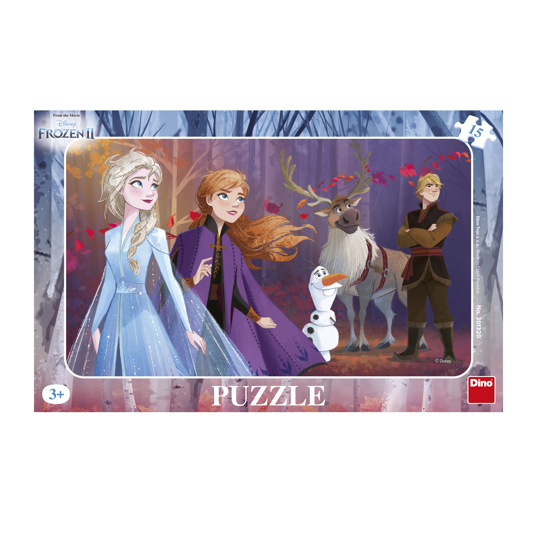 Dino Frame Puzzle - Frozen 2 15 Teile Puzzle Dino-30132 von Dino