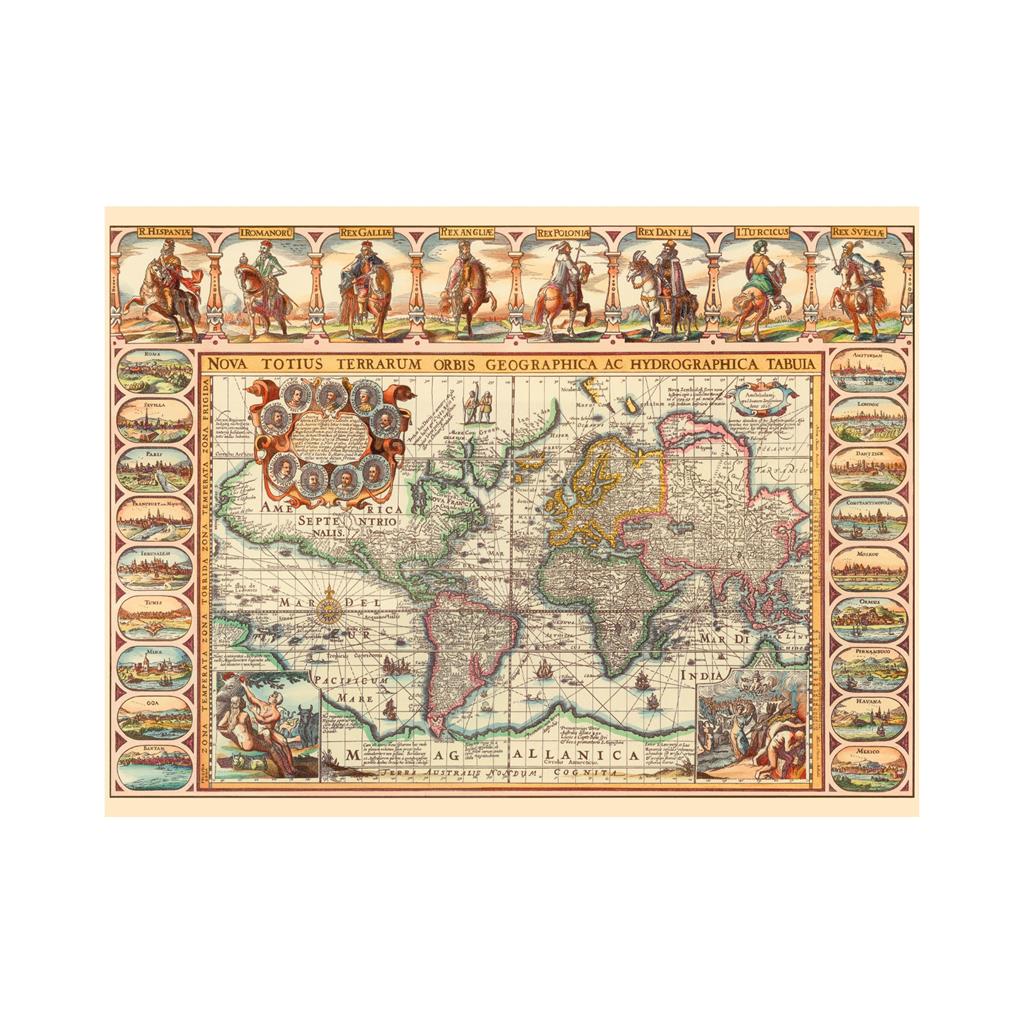 Dino Historische Weltkarte 2000 Teile Puzzle Dino-56127 Dino Historische Weltkarte 2000 Teile Puzzle Dino-56127 von Dino