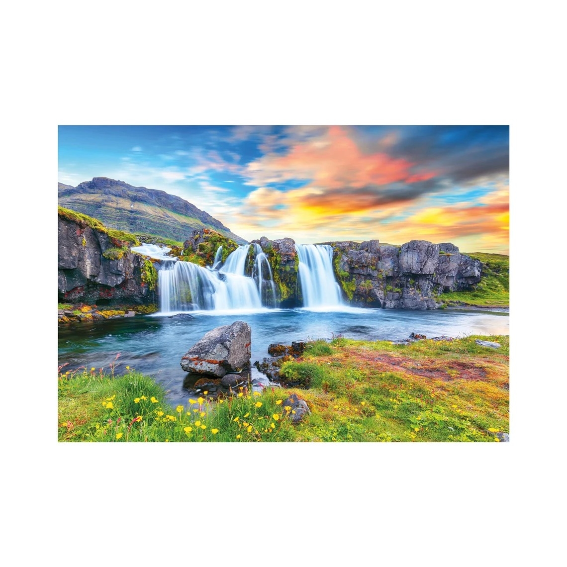 Dino Isländischer Wasserfall 500 Teile Puzzle Dino-50276 von Dino