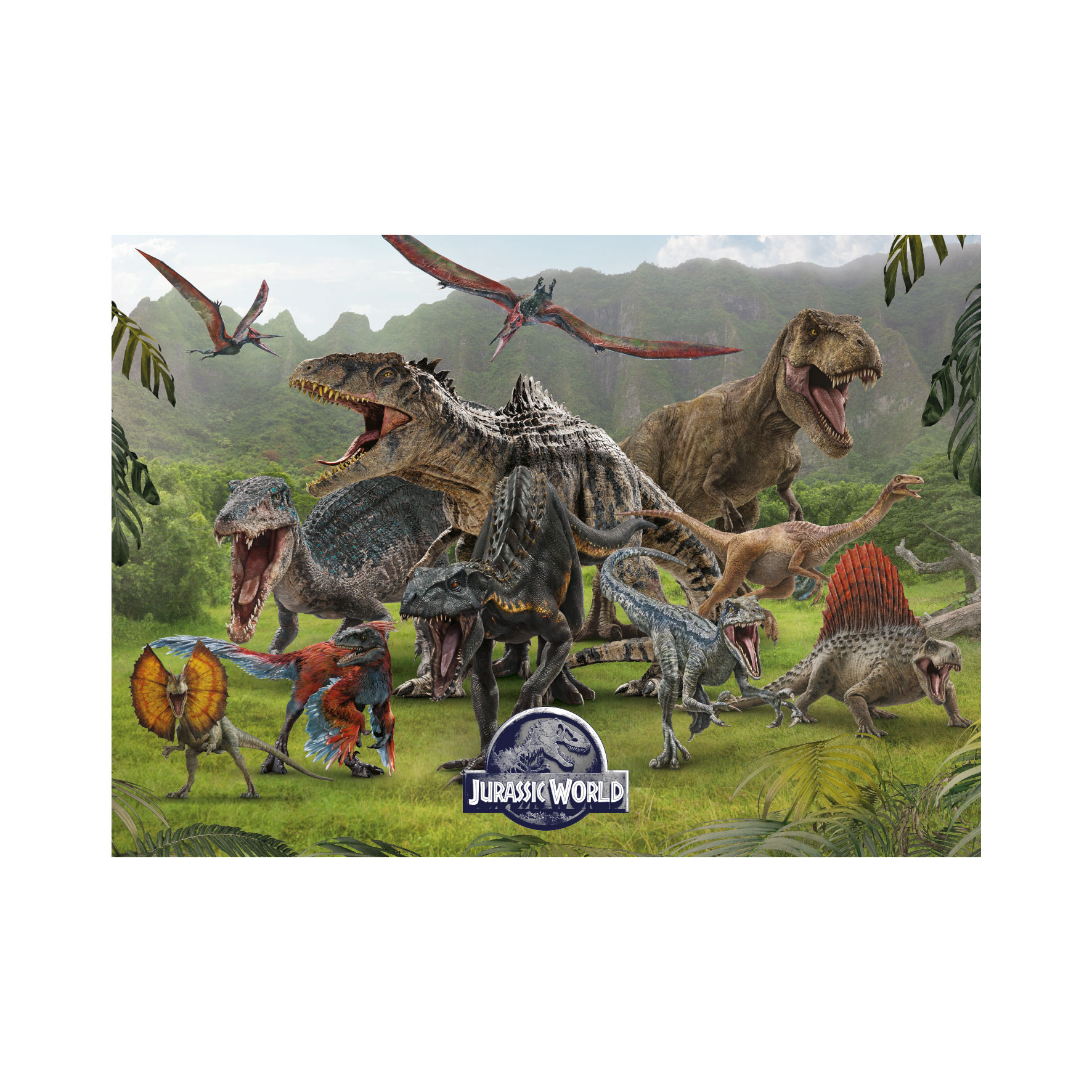 Dino Jurassic World 1000 Teile Puzzle Dino-53298 von Dino