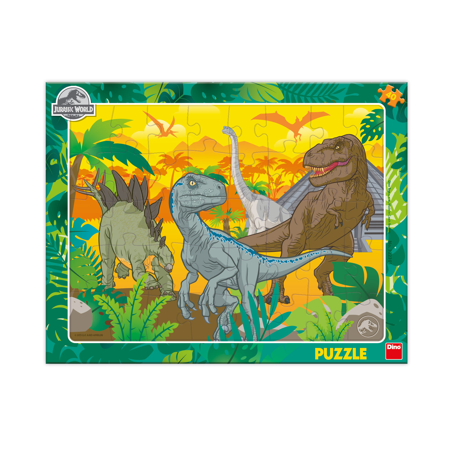 Dino Jurassic World 40 Teile Puzzle Dino-32230 von Dino
