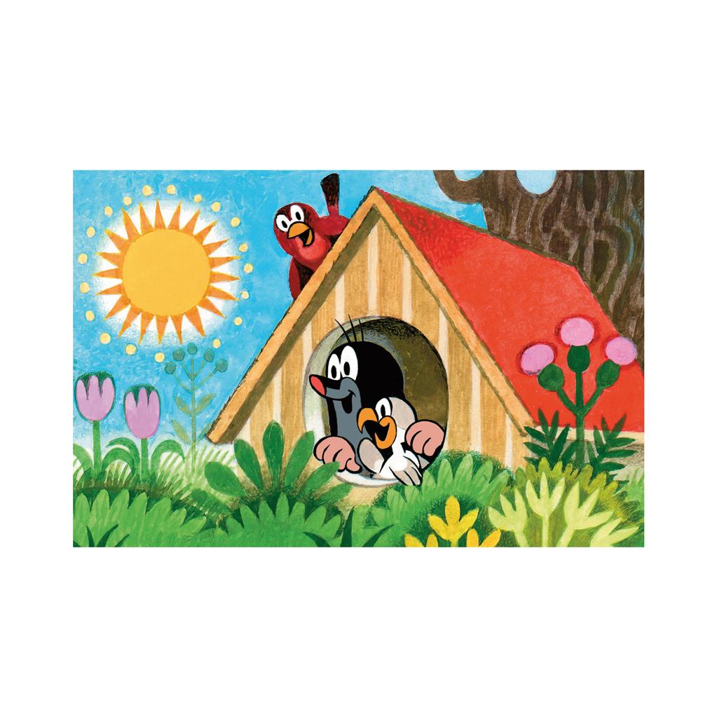 Dino Mini-Puzzle - Der kleine Maulwurf : Häuschen 54 Teile Puzzle Dino-33106-Maisonnette von Dino