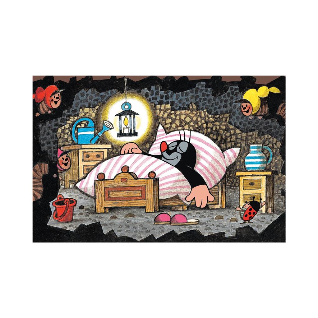 Dino Mini-Puzzle - Der kleine Maulwurf : Im Bett 54 Teile Puzzle Dino-33106-AuLit von Dino