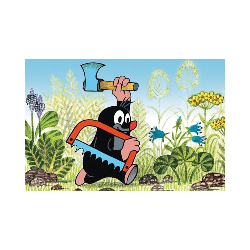 Dino Mini-Puzzle - Der kleine Maulwurf: Säge 54 Teile Puzzle Dino-33106-Scie von Dino